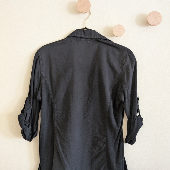 James Perse Black Button-Up Lightweight Shirt - Size 1 (S) - Picture 3 of 3